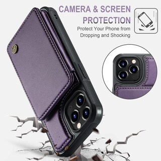 Foto 6 | Foto 6 | Funda De Teléfono Vinich Wallet Con Tarjetero Para Iphone 11 Pro Max - Venta Internacional.