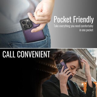 Foto 7 | Foto 7 | Funda De Teléfono Vinich Wallet Con Tarjetero Para Iphone 11 Pro Max - Venta Internacional.