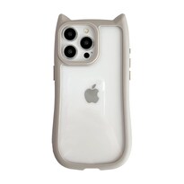 Funda De Teléfono Fliracon Con Bonitas Orejas De Gato Transparentes Para Iphone 15 Pro - Venta Internacional.