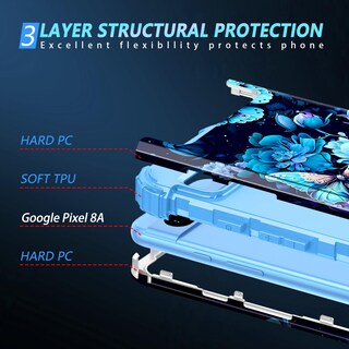 Foto 3 | Foto 3 | Funda De Teléfono Miqala Compatible Con Google Pixel 8a De 6.1 Pulgadas - Venta Internacional.