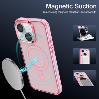 Foto 2 | Foto 2 | Funda Magnética S. Tedazo Para Iphone 15 Plus (17 Cm) Color Rosa - Venta Internacional.
