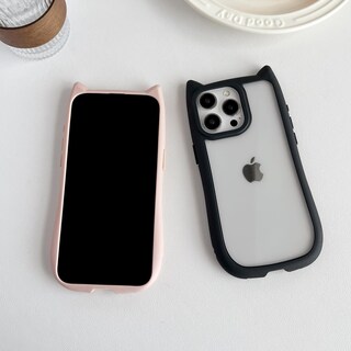 Foto 6 | Foto 6 | Funda De Teléfono Fliracon Con Bonitas Orejas De Gato Transparentes Para Iphone 12 Pro Max - Venta Internacional.