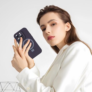Foto 7 | Foto 7 | Funda De Teléfono Kmambag Mag-ring De Silicona Líquida Para Iphone 15 Pro Max - Venta Internacional.