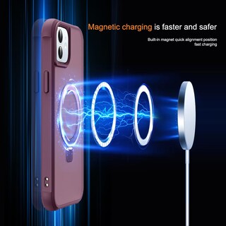 Foto 3 | Foto 3 | Funda De Teléfono Skylmw Compatible Con Iphone 11 6.1 Color Rojo Vino - Venta Internacional.