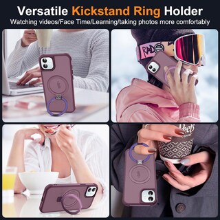 Foto 5 | Foto 5 | Funda De Teléfono Skylmw Compatible Con Iphone 11 6.1 Color Rojo Vino - Venta Internacional.