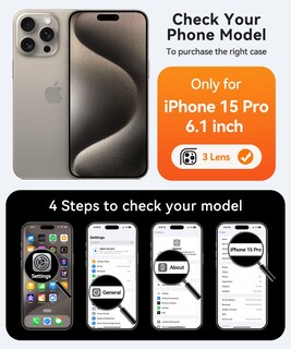 Foto 2 | Foto 2 | Funda Magnética Canshn Compatible Con Iphone 15 Pro De 6.1 Pulgadas - Venta Internacional.