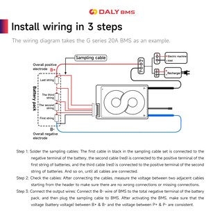 Foto 6 | Foto 6 | Placa De Protección Daly 4s-16s Bms De 15 A A 200 A Con Cable De Equilibrio - Venta Internacional.