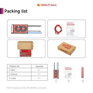 Foto 7 | Foto 7 | Placa De Protección Daly 4s-16s Bms De 15 A A 200 A Con Cable De Equilibrio - Venta Internacional.