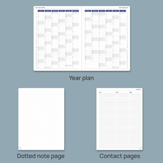 Foto 5 | Foto 5 | Planificador Semanal Poprun 2025 Con Funda De Piel Sintética De 21 X 28 Cm - Venta Internacional.