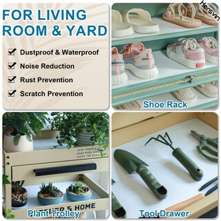 Foto 6 | Foto 6 | Tapetes Para Cajones Shelf Liners Hersvin Eva 61 X 610 Cm (rayas Blancas) - Venta Internacional.