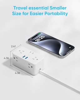 Foto 7 | Foto 7 | Adaptador De Enchufe De Viaje Kakyanill Ue/uk/us Power Strip De 6 Enchufes - Venta Internacional.