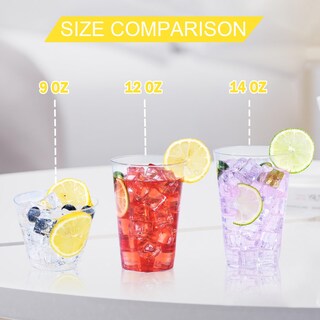 Foto 3 | Foto 3 | Vasos De Plástico Bysnow 9 Oz (270 Ml) Transparentes Paquete De 100 - Venta Internacional.