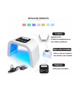 Foto 2 | Foto 2 | Máquina Facial Led 7 Colores Para Cara Y Cuello Cosmético