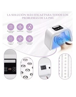 Foto 4 | Foto 4 | Máquina Facial Led 7 Colores Para Cara Y Cuello Cosmético