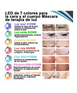 Foto 4 | Foto 4 | Máquina Facial De Máscara Luz Led 7 Colores Terapia Fotones