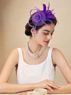 Foto 2 | Foto 2 | Fascinators Sweetv De Tul Para Mujer Fiesta De Té Kentucky Derby - Venta Internacional.