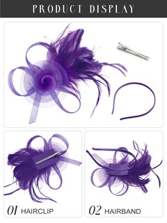 Foto 4 | Foto 4 | Fascinators Sweetv De Tul Para Mujer Fiesta De Té Kentucky Derby - Venta Internacional.