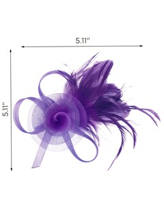 Foto 5 | Foto 5 | Fascinators Sweetv De Tul Para Mujer Fiesta De Té Kentucky Derby - Venta Internacional.