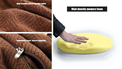 Foto 2 | Foto 2 | Cojín De Asiento Sigmat De Espuma Viscoelástica Antideslizante Suave Redondo 45 Cm - Venta Internacional.