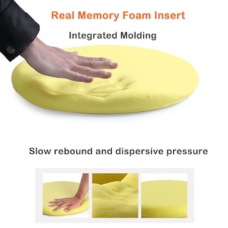 Foto 2 | Foto 2 | Cojín De Asiento Sigmat Memory Foam Antideslizante 45 Cm Terciopelo Negro - Venta Internacional.