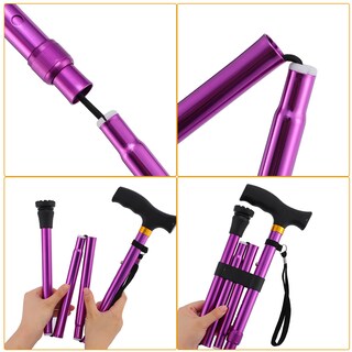 Foto 7 | Foto 7 | Bastón De Senderismo Lixiang Para Mujer Plegable Estable Morado - Venta Internacional.