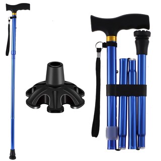Foto 1 | Foto 1 | Bastón De Senderismo Lixiang Para Mujer Y Hombre Plegable Azul Puro - Venta Internacional.
