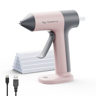 Foto 1 | Foto 1 | Pistola De Pegamento Inalámbrica Tilswall De 4 V De Precalentamiento Rápido Con 20 Barras De Pegamento - Venta Internacional.