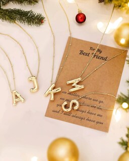 Foto 5 | Foto 5 | Collar Chunyee Bubble Letter De Oro De 18 Quilates Para Mujer - Venta Internacional.