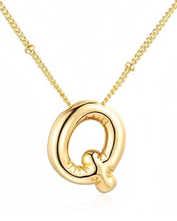 Foto 1 | Foto 1 | Collar Chunyee Bubble Letter De Oro De 18 Quilates Para Mujer - Venta Internacional.
