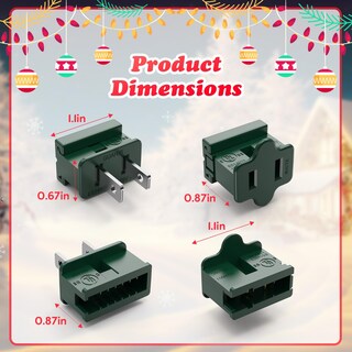 Foto 4 | Foto 4 | Juego De 20 Tapones Antideslizantes Para Iluminación Navideña Para Hombre Y Mujer - Venta Internacional.