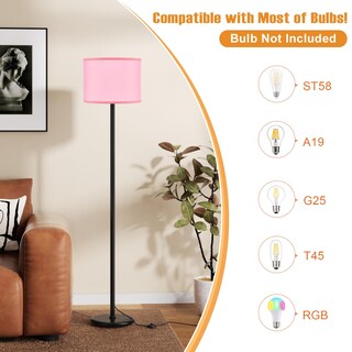 Foto 3 | Foto 3 | Lámpara De Pie Ambimall Modern De 152 Cm Con Pantalla Rosa (sin Bombilla) - Venta Internacional.