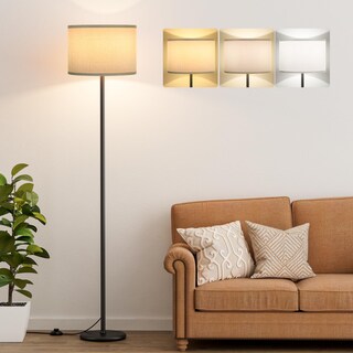Foto 1 | Foto 1 | Lámpara De Pie Ambimall Modern De 155 Cm Con Pantalla Gris (sin Bombilla) - Venta Internacional.