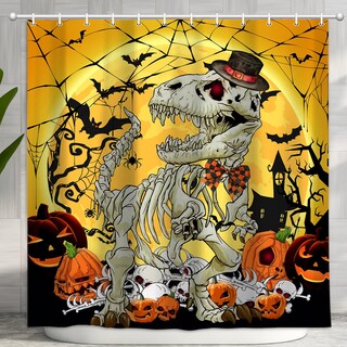 Foto 1 | Foto 1 | Cortina De Ducha Deecabin Divertida Calavera Gótica De Halloween - Venta Internacional.