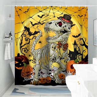 Foto 4 | Foto 4 | Cortina De Ducha Deecabin Divertida Calavera Gótica De Halloween - Venta Internacional.