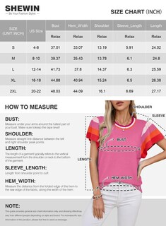 Foto 4 | Foto 4 | Top De Verano Shewin Casual Con Cuello Redondo Manga Corta Rosa Intenso S - Venta Internacional.