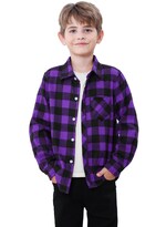 Camisas De Franela A Cuadros Para Niños Y Hombres Sangtree Buffalo Purple - Venta Internacional.