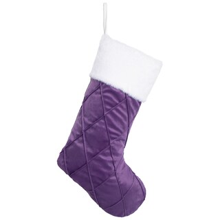 Foto 1 | Foto 1 | Medias Navideñas Bhd Beauty De Terciopelo Morado De 53 Cm 1 Paquete - Venta Internacional.