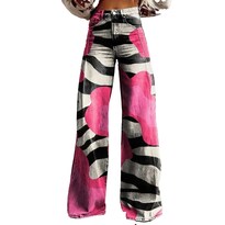 Pantalones Palazzo Lufhbehb Para Mujer Cintura Alta Estampado Floral Bohemio - Venta Internacional.