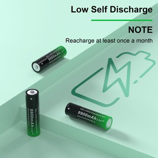 Foto 4 | Foto 4 | Batería Recargable Paowang 18650 9900 Mah 3 7 V Iones De Litio Paquete De 2 - Venta Internacional.