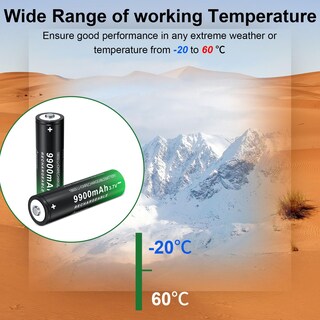 Foto 6 | Foto 6 | Batería Recargable Paowang 18650 9900 Mah 3 7 V Iones De Litio Paquete De 2 - Venta Internacional.