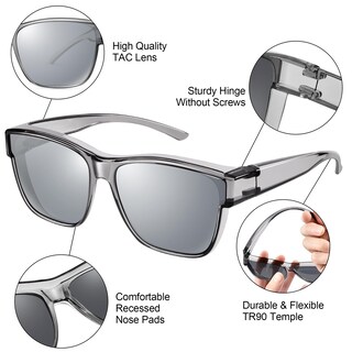 Foto 5 | Foto 5 | Gafas De Sol Fit Over Urumqi Polarizadas Uv400 Para Hombre Y Mujer - Venta Internacional.