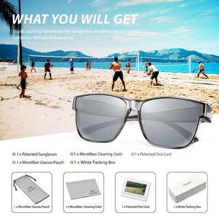 Foto 7 | Foto 7 | Gafas De Sol Fit Over Urumqi Polarizadas Uv400 Para Hombre Y Mujer - Venta Internacional.