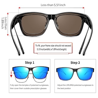 Foto 4 | Foto 4 | Gafas De Sol Fit Over Urumqi Polarizadas Uv400 Para Hombre Y Mujer - Venta Internacional.