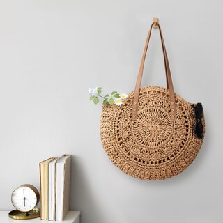 Foto 6 | Foto 6 | Bolso De Mano Pleneal De Straw Beach Para Mujer Tejido A Mano - Venta Internacional.