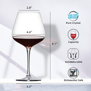Foto 2 | Foto 2 | Juego De 4 Copas De Vino Tinto Yibez Crystal 680 Ml Para Inauguración De La Casa - Venta Internacional.