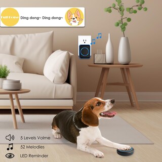 Foto 2 | Foto 2 | Cascabel Para Perros Para Aprender A Ir Al Baño Impermeable Para Uso Doméstico - Venta Internacional.