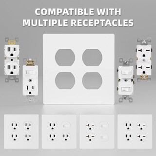 Foto 3 | Foto 3 | Placa De Pared Mllizh De 2 Elementos Dúplex Sin Tornillos 4.73 X 4.73 Pulgadas Paquete De 4 - Venta Internacional.