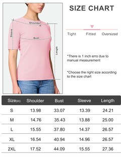 Foto 6 | Foto 6 | Camiseta Yucolen Para Mujer De Verano Algodón Entallada Rosa Claro - Venta Internacional.