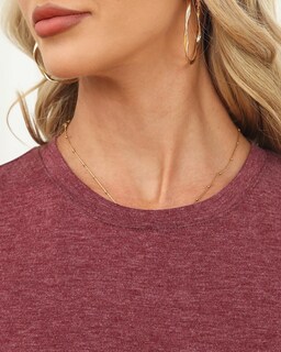 Foto 5 | Foto 5 | Camiseta Memorose De Manga Corta Para Mujer Color Rojo Otoñal Xs - Venta Internacional.