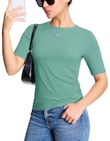 Camiseta Yucolen Para Mujer  Manga Corta  Cuello Redondo  Algodón  Xxl - Venta Internacional.